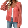 thumbnail image 1 of Elwylmiz Sheer Cardigan Sweaters for Women Long Sleeve Open Front Tops Lightweight Flowy Summer Fall Casual Cardigans, 1 of 6