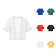 thumbnail image 1 of Sheer Cardigan for Women Short Sleeve Open Front Lightweight Mesh Bolero Shrug Cropped Cardigans Coverup Summer Tops, 1 of 5