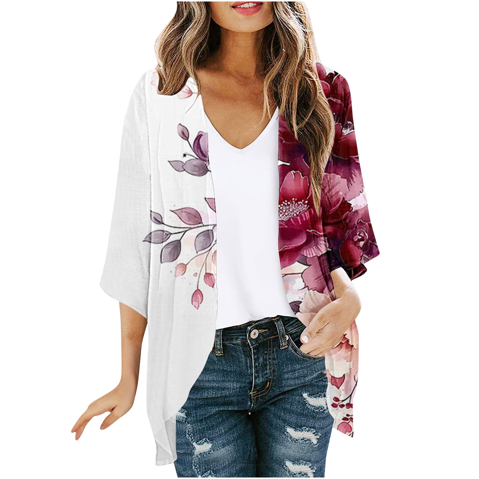 Sheer Cardigans for Women Summer, Womens Kimonos Beach Cover up 