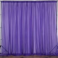 thumbnail image 1 of Sheer Chiffon Curtain Panel 58 Inch Wide Window Treatment Purple, 1 of 1