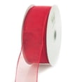 thumbnail image 1 of Sheer Chiffon Ribbon Wired Edge, 1-1/2-inch, 25-yard, Beauty, 1 of 1