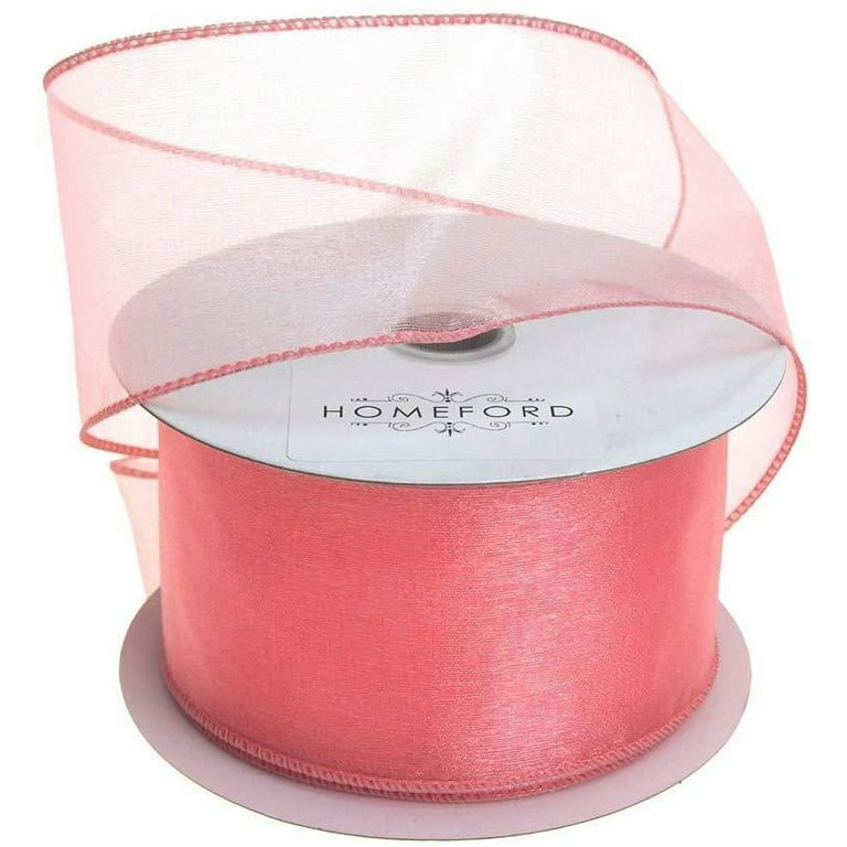 Sheer online coral ribbon
