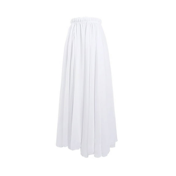 Sheer Chiffon Skirt for Dance Performances and Practice Swing Long Wrap Skirts