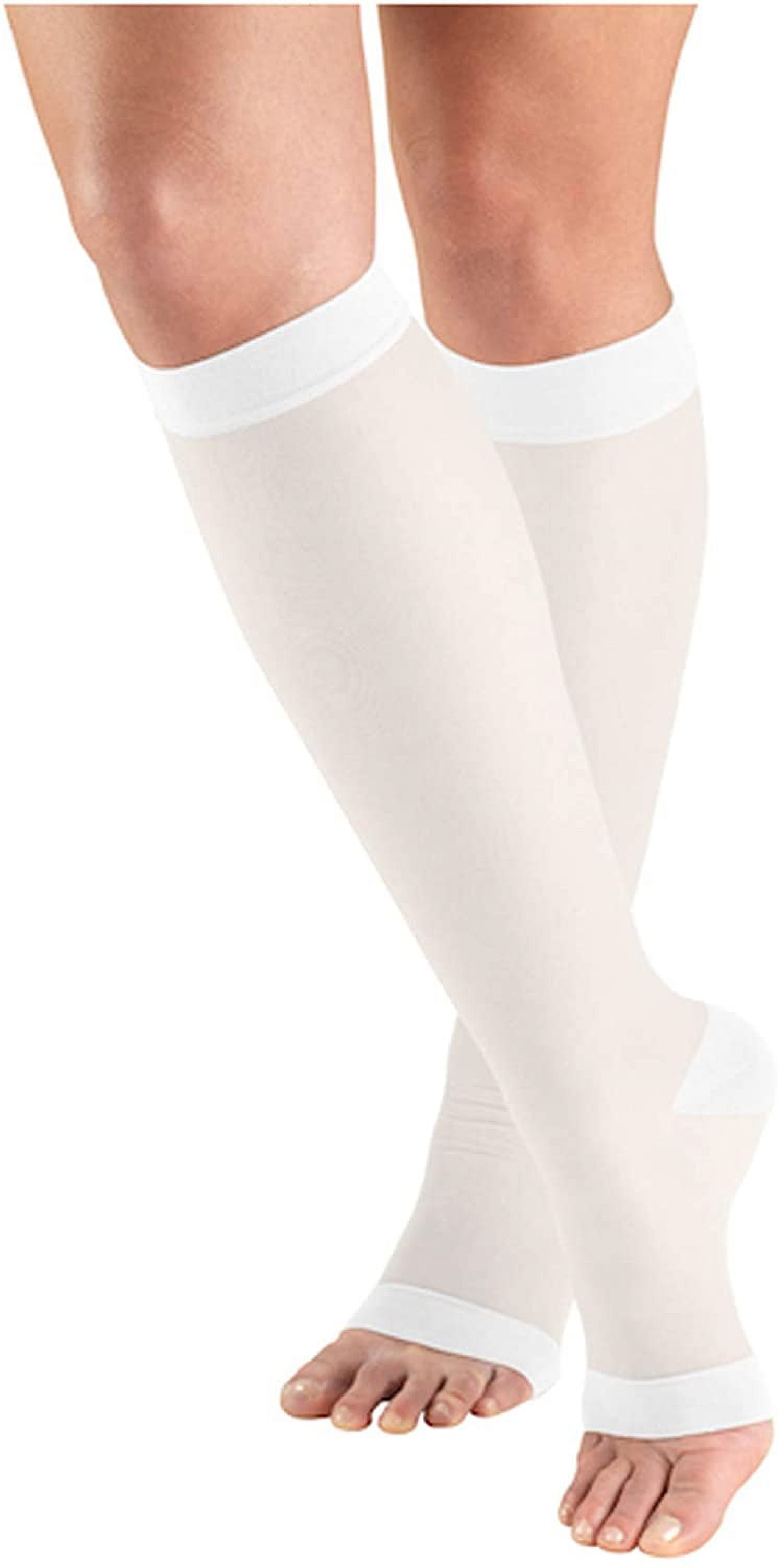 Sheer Compression Stockings, 15-20 mmHg, Women's Knee High Length