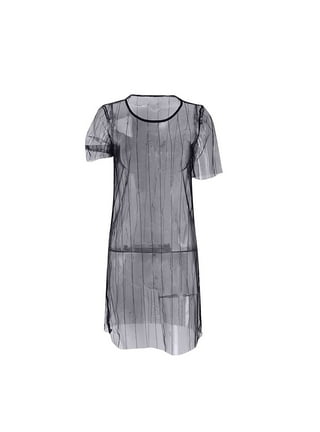 トップス werthy SHEER DRESS TEE Sheer Mesh T Shirt Dress