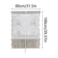 thumbnail image 1 of Sheer Curtain Sheer Curtain with Out 31.5x39.4inch S Floral Lace Window Panel Rod Pocket Double Layer Curtain forKitchen Bedroom Door Privacy Decoration Out Curtain, 1 of 5