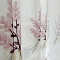 thumbnail image 1 of Sheer Curtain Tulle Window Treatment Voile Drape Valance 1 Panel Fabric Polyester Curtains,Pink,Mixed Materials, 1 of 7