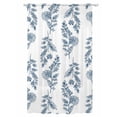 thumbnail image 1 of Sheer Curtains 108 Inches Long, Blue Botanical Semi Sheer Curtains Light Filtering Window Treatment, Pastoral Elegant Spring Floral Privacy Voile Drapes for Living Room Bedroom 52x108 Inch, 1 of 7