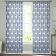 thumbnail image 1 of Sheer Curtains 108 inches Long, Abstract Gradient Leaves Texture Light Filtering Sheer Window Curtains Rod Pocket Voile Drapes for Bedroom Living Room, 52"W x 108"L 2 Panels, 1 of 7
