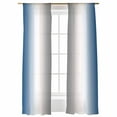 thumbnail image 1 of Sheer Curtains 108 inches Long, Abstract Lake Blue Gray Gradient Ombre Light Filtering Sheer Window Curtains Rod Pocket Voile Drapes for Bedroom Living Room, 52"W x 108"L 2 Panels, 1 of 7