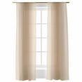 thumbnail image 1 of Sheer Curtains 2 Panels Set, Brown Gradient Abstract Modern Ombre Color Window Sheer Curtains for Living Room/Bedroom, Light Filtering Rod Pocket Voile Drapes, 52" W x 108" L, 1 of 7
