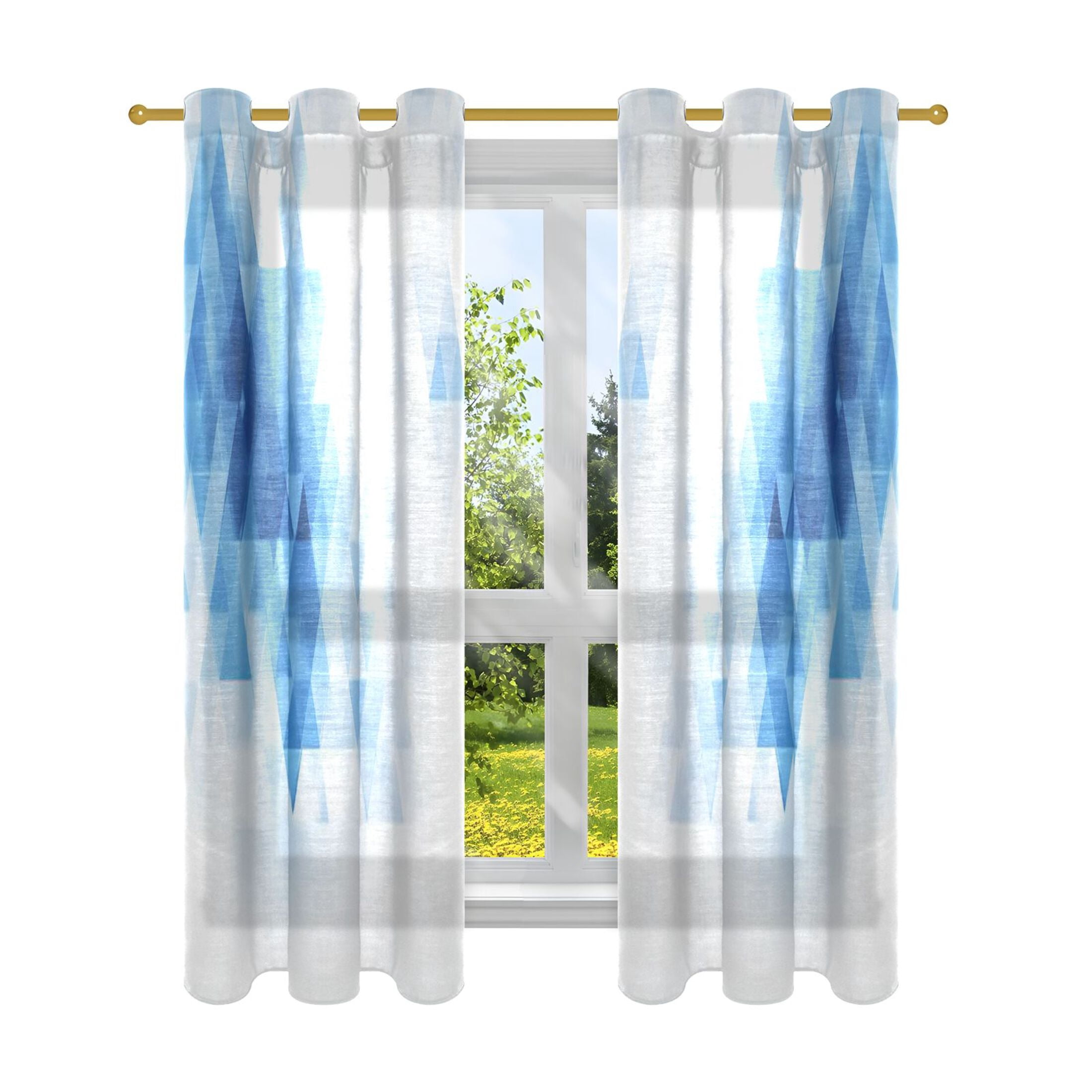 Photo inspiration: Visual Reference: Sheer Curtains 2 Panels Set Grommet Drapes Window Treatments Light