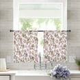 thumbnail image 1 of Sheer Curtains 45 inches Long, Spring Flower Colorful Wild Floral Light Filtering Sheer Window Curtains Rod Pocket Voile Drapes for Bedroom Living Room, 52"W x 45"L 2 Panels, 1 of 1