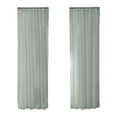 thumbnail image 1 of Sheer Curtains 51 Inches Long 2 Panels Set, Privacy Light Filtering Drapes, Airy Solid Window Curtain with Rod Pocket for Living Room Bedroom Basement, Each Panel 39" W x 51" L, 1 of 7