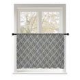 thumbnail image 1 of Sheer Curtains 54 Inch Length, Wavy Lines Semi Sheer Curtains Light Filtering Window Treatment, Abstract Minimalist Pattern Gray Privacy Voile Drapes for Living Room Bedroom 52x54 Inch, 1 of 7