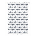 thumbnail image 1 of Sheer Curtains 63 Inch Length, Blue Grey Sharks Semi Sheer Curtains Light Filtering Window Treatment, Modern Coastal Ocean Animals Privacy Voile Drapes for Living Room Bedroom 52x63 Inch, 1 of 7