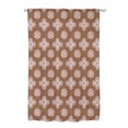 thumbnail image 1 of Sheer Curtains 63 Inch Length, Brown Floral Semi Sheer Curtains Light Filtering Window Treatment, Spring Flowers Modern Abstract Art Farmhouse Privacy Voile Drapes for Living Room Bedroom 52x63 Inch, 1 of 7