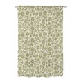 thumbnail image 1 of Sheer Curtains 63 Inch Length, Green Floral Semi Sheer Curtains Light Filtering Window Treatment, Vintage Rustic Botanical Spring Privacy Voile Drapes for Living Room Bedroom 52x63 Inch, 1 of 7