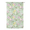 thumbnail image 1 of Sheer Curtains 63 Inch Length, Sage Green Spring Floral Semi Sheer Curtains Light Filtering Window Treatment, Elegant Farmhouse Flowers Birds Watercolor Privacy Voile Drapes 52x63 Inch, 1 of 7