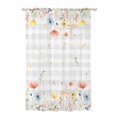 thumbnail image 1 of Sheer Curtains 63 Inch Length, Spring Wildflowers Semi Sheer Curtains Light Filtering Window Treatment, Watercolor Country Botanical Floral Privacy Voile Drapes for Living Room Bedroom 52x63 Inch, 1 of 7