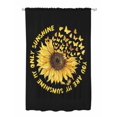 thumbnail image 1 of Sheer Curtains 63 Inch Length, Sunflowers Semi Sheer Curtains Light Filtering Window Treatment, Yellow Butterfly Farmhouse You Are My Sunshine Privacy Voile Drapes for Living Room Bedroom 52x63 Inch, 1 of 7