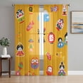 thumbnail image 1 of Sheer Curtains 63 Inches Length 2 Panels Set, Window Sheer Curtains for Living Room/Bedroom, Light Filtering Rod Pocket Curtain 52''x63''x2, 1 of 8