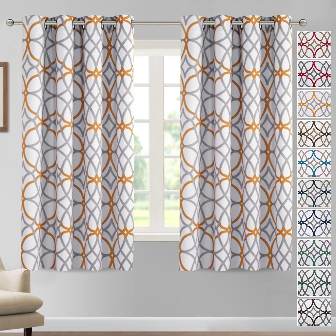 Sheer Curtains 63 Inches Long Aqua Blue Living Room Curtain Sheers ...