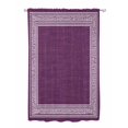 thumbnail image 1 of Sheer Curtains 72 Inches Long, Dark Purple Retro Greek Key Semi Sheer Curtains Light Filtering Window Treatment, Geometric Greece Ancient Farmhouse Privacy Voile Drapes for Living Room 52x72 Inch, 1 of 7