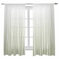 thumbnail image 1 of Sheer Curtains 72 inches Long, Sage Green Wave Lines Gradient Minimalist Abstract Texture Light Filtering Sheer Window Curtains Rod Pocket Voile Drapes for Bedroom Living Room, 52"W x 72"L 2 Panels, 1 of 7