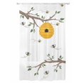 thumbnail image 1 of Sheer Curtains 84 Inches Long, Bees Branches Semi Sheer Curtains Light Filtering Window Treatment, Farmhouse Spring Botanical Watercolor Privacy Voile Drapes for Living Room Bedroom 52x84 Inch, 1 of 7