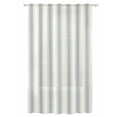 thumbnail image 1 of Sheer Curtains 84 Inches Long, Blue Stripe Semi Sheer Curtains Light Filtering Window Treatment, Modern Farmhouse Geometric Retro Striped Privacy Voile Drapes for Living Room Bedroom 52x84 Inch, 1 of 7