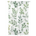 thumbnail image 1 of Sheer Curtains 84 Inches Long, Eucalyptus Leaves Semi Sheer Curtains Light Filtering Window Treatment, Sage Green Watercolor Farmhouse Privacy Voile Drapes for Living Room Bedroom 52x84 Inch, 1 of 7