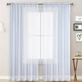 thumbnail image 1 of Sheer Curtains 84 Inches Long,Sheer Curtains for Living Room,White Sheer Curtains Light Filtering Breathable Voile Textured Sheer Curtains for Bedroom/Living Room,Rod Pocket Soft Elagant Airy Drapes, 1 of 9