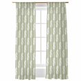 thumbnail image 1 of Sheer Curtains 84 inches Long, Decoration Art Vintage Sage Green Knot Texture Decoration Light Filtering Sheer Window Curtains Rod Pocket Voile Drapes for Bedroom Living Room, 52"W x 84"L 2 Panels, 1 of 7
