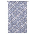 thumbnail image 1 of Sheer Curtains 96 Inches Long, Blue Floral Semi Sheer Curtains Light Filtering Window Treatment, Spring Flowers Pattern Plants Simple Vintage Privacy Voile Drapes for Living Room Bedroom 52x96 Inch, 1 of 7