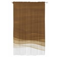 thumbnail image 1 of Sheer Curtains 96 Inches Long, Ombre Waves Semi Sheer Curtains Light Filtering Window Treatment, Abstract Art Gradient Brown Modern Privacy Voile Drapes for Living Room Bedroom 52x96 Inch, 1 of 7