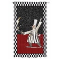 thumbnail image 1 of Sheer Curtains 96 Inches Long, Red Black Chef Semi Sheer Curtains Light Filtering Window Treatment, Cartoon Cute Watercolor Cooking Checkered Privacy Voile Drapes for Living Room Bedroom 52x96 Inch, 1 of 7
