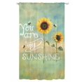 thumbnail image 1 of Sheer Curtains 96 Inches Long, Sunflowers Semi Sheer Curtains Light Filtering Window Treatment, Modern Bee You Are My Sunshine Green Privacy Voile Drapes for Living Room Bedroom 52x96 Inch, 1 of 7