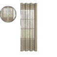 thumbnail image 1 of Sheer Curtains 98 Inches Long – Semi-Transparent Window Drapes with Embossed Pattern – Grommet Top Privacy Light Filtering Fabric for Bedroom, Living Room & Study (39"x98"), 1 of 6