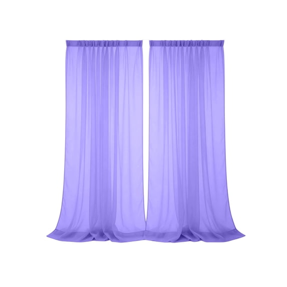 Sheer Curtains Light Filtering Voile Rod Pocket Window Drapes for Bedroom Living Room, Semi-Transparent Airy Polyester Curtain Panel, 55x90 Inch, with 3 Hanging Options, Machine Washable