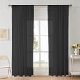 thumbnail image 1 of Sheer Curtains, Rod Pocket Lightweight Curtains for Living Room and Bedroom, Translucent Window Drapes, 1 Panel, 1 of 6