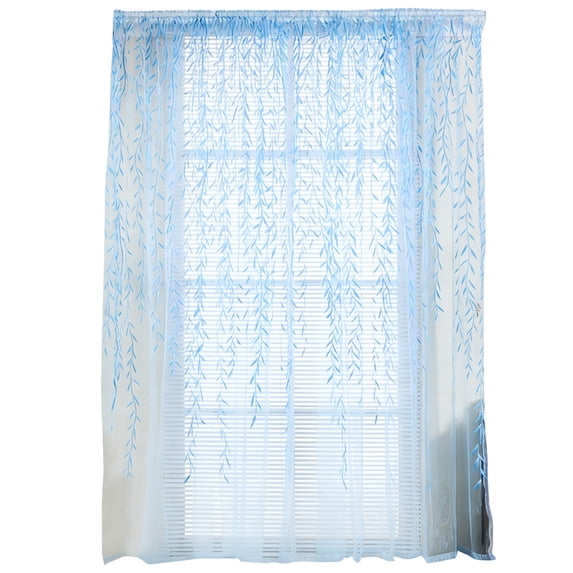 Sheer Curtains Set of 2, Light Filtering Window Treatment for Spring Summer, Soft Glass Voile Drapes for Living Room Bedroom, Fresh Airy Home Decor