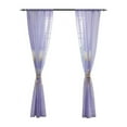thumbnail image 1 of Sheer Curtains Tulip Rod Pocket Semi Voile Curtain for Bedroom and Living Room Curtains,Set of 2 Window Curtain Panels,39.4 x 78.7 Inch, 1 of 5