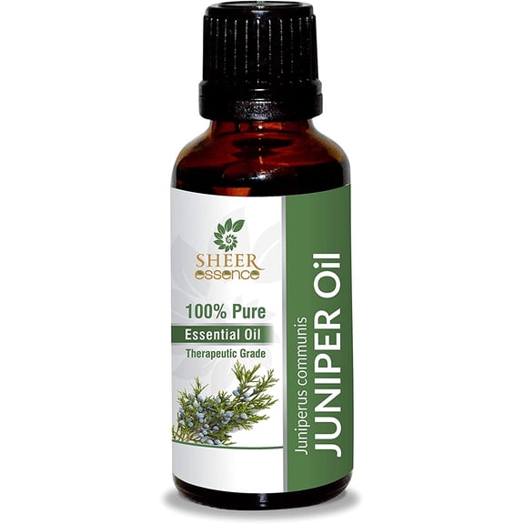 Sheer Essence Juniper Berry Essential Oil 1000 ML (33.8 fl. oz) 100% Pure, Natural, Therapeutic Grade Oils for Skin, Hair & Aromatherapy