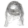 thumbnail image 1 of Sheer Floral Lace Mantilla Veil, Triangle Catholic Head Scarf for Church, 1 of 21