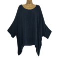 thumbnail image 1 of Sheer Floral Lace Tops, Womens Ladies Casual Plus Size Loose Cotton Linen Solid Color Tops Shirt Blouse Butterfly For Women Long Sleeve Tops T-Shirts Casual Tank Shacket (4XL, Navy) Unbranded, 1 of 5