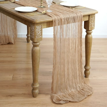 Sheer Gauze Table Runner Sage Cheesecloth Table Dining Vintage Wedding Rustic Mariage Party Bridal Shower Christmas Decoration