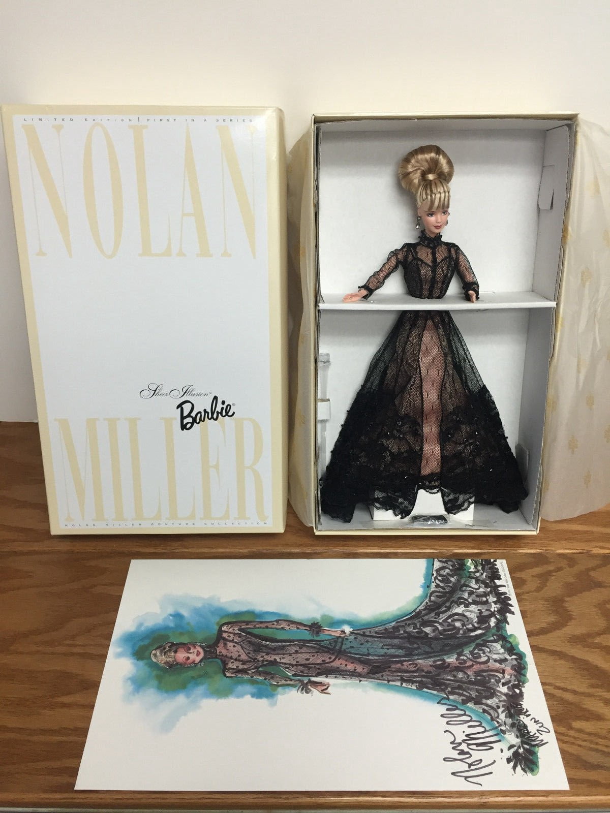Mattel 1998 Sheer Illusion Barbie Doll by Nolan Miller, Limited