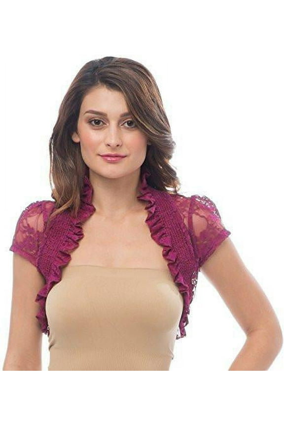 Sheer Lace Bolero Jacket Top