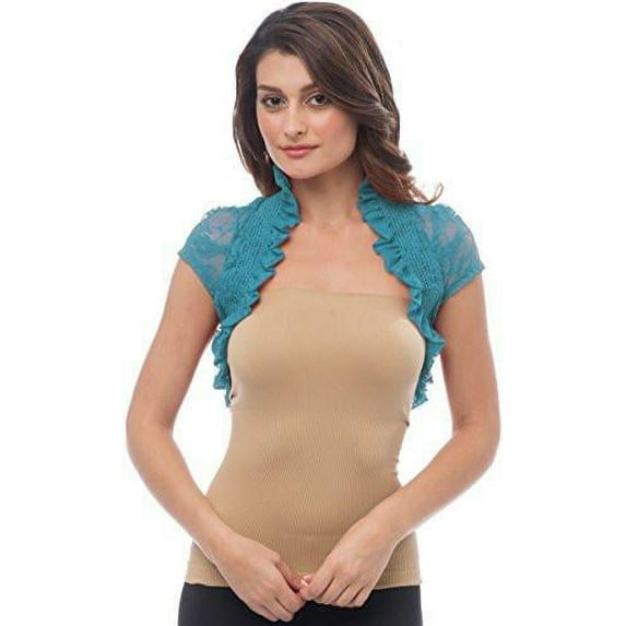 Sheer Lace Bolero Jacket Top